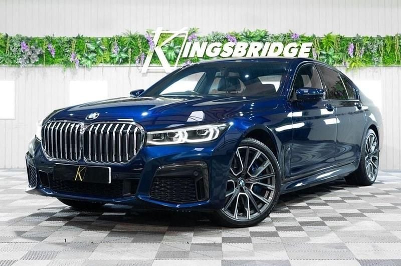 Blue Used 2021 BMW 740 M Sport Sedan | £29,786 - Image 1/4