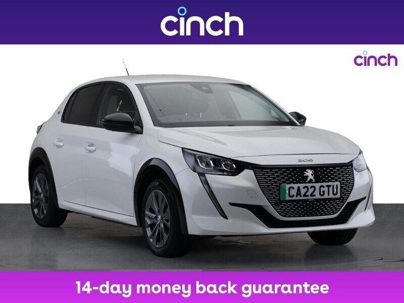 White Used 2022 Peugeot e-208 Allure Premium Hatchback | £11,499 (Good price) - Image 1/3