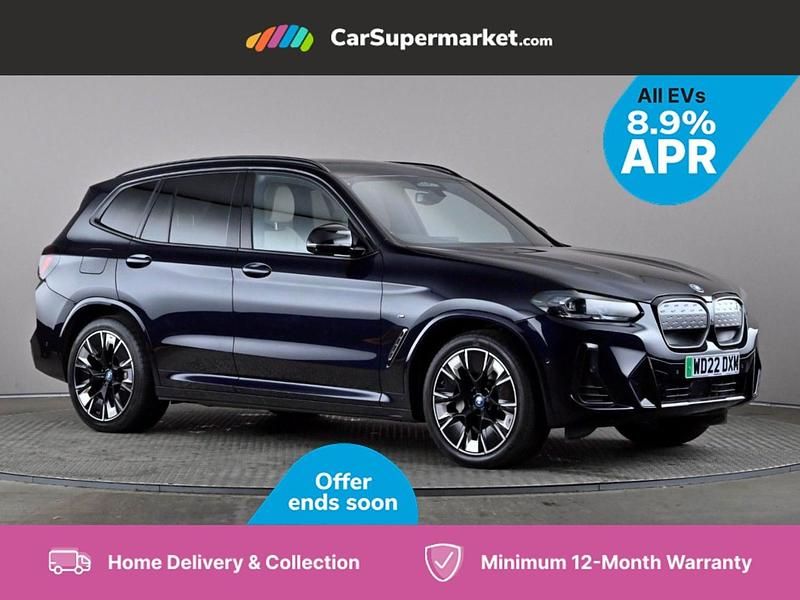 Black Used 2022 BMW iX3 M Sport SUV | £28,176 (Fair price) - Image 1/3