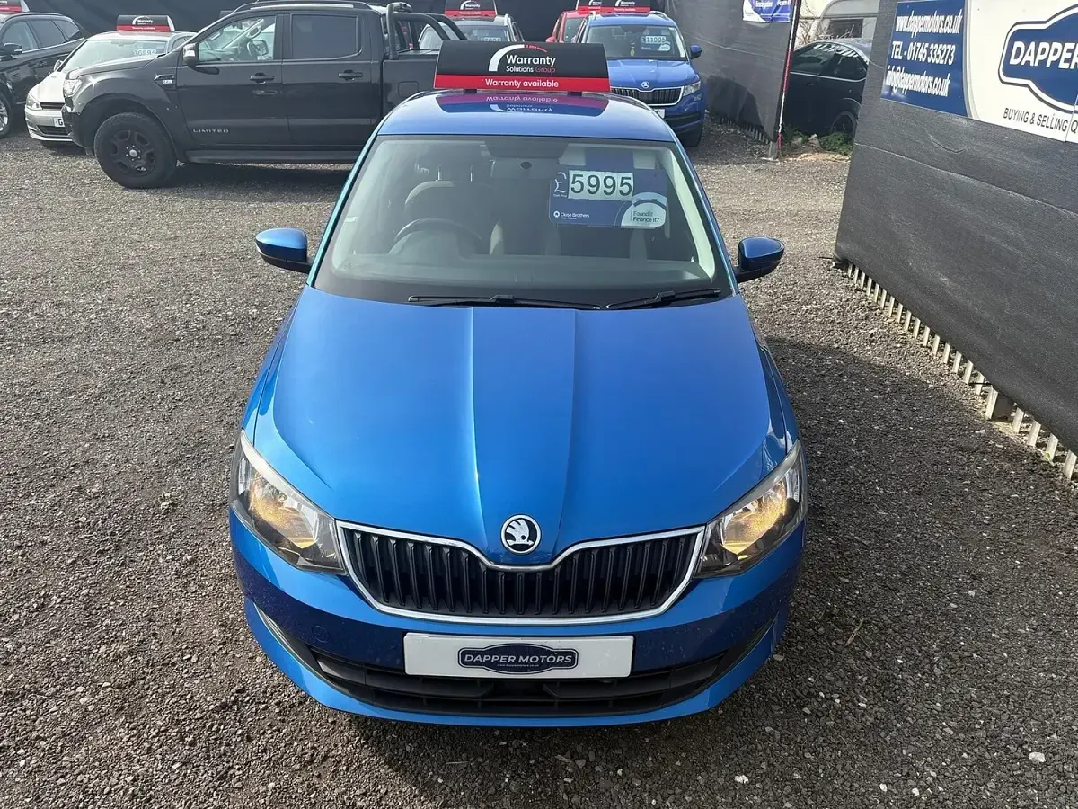 Used Skoda Fabia SE 110 HP (80 kW) 2015 Blue Hatchback