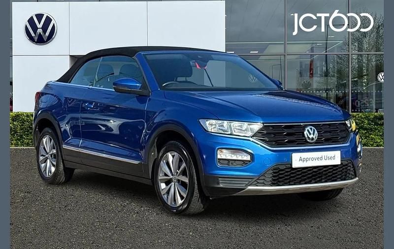 Used VW T-Roc Cabriolet Design 113 HP (83 kW) 2021 Blue Cabriolet