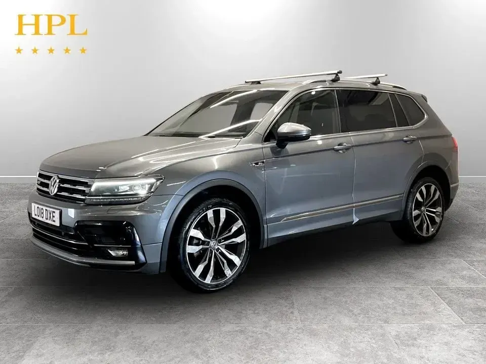 Begagnad VW Tiguan Allspace R-line 150 HK (110 kW) 2018 Grå SUV