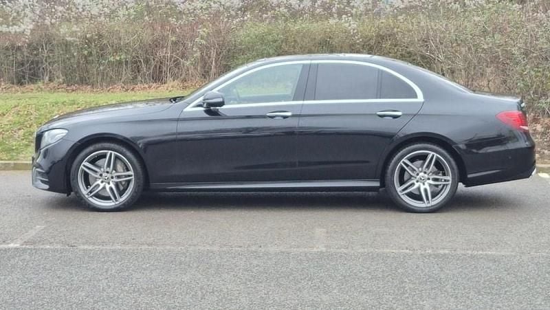 Used Mercedes E350 AMG line 2018 Black Sedan