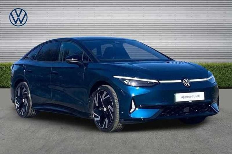 New VW ID.7 GTX 250 kW (340 HP) 2026 Blue Hatchback