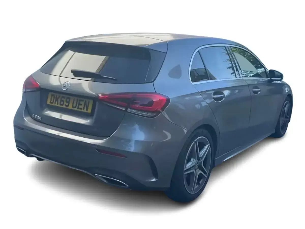 Used Mercedes A200 AMG line 163 HP (119 kW) 2019 Grey Hatchback