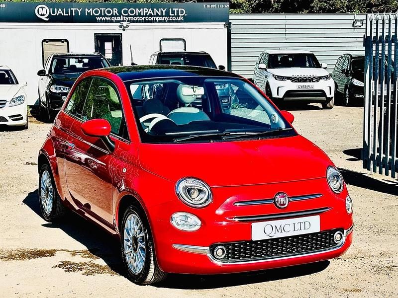 Red Used 2018 Fiat 500 Lounge Hatchback | £6,950 (Fair price) - Image 1/4