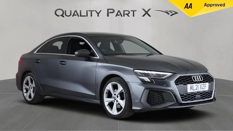 Grey Used 2021 Audi A3 S-Line Sedan | £15,650 (Good price) - Image 1/4