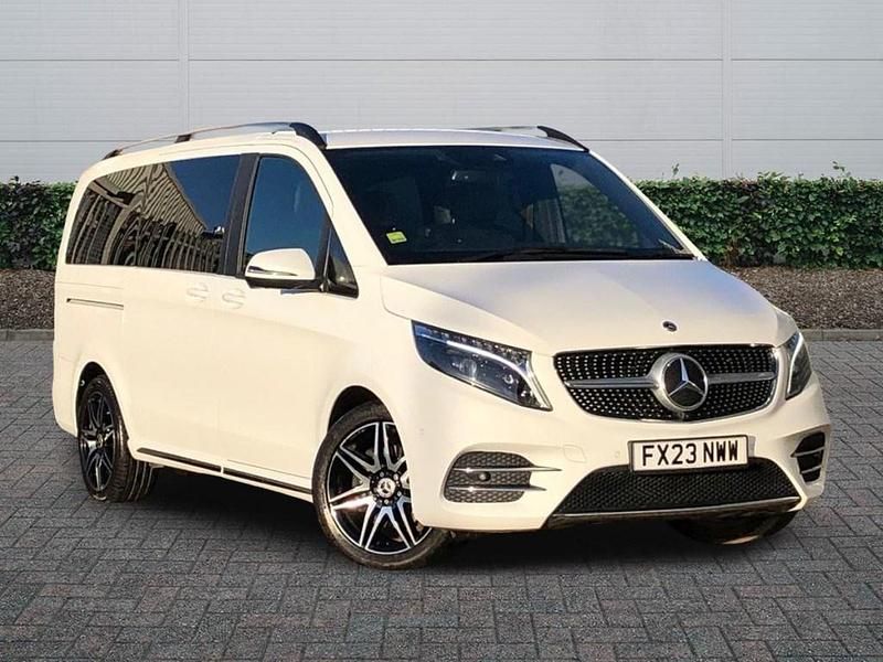 White Used 2023 Mercedes V300 AMG line MPV | £50,900 (Super price) - Image 1/4