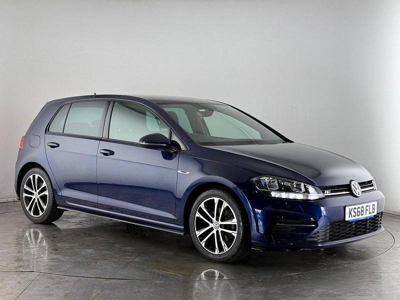 Blue Used 2019 VW Golf VII R-line Hatchback | £14,050 (Fair price) - Image 1/4
