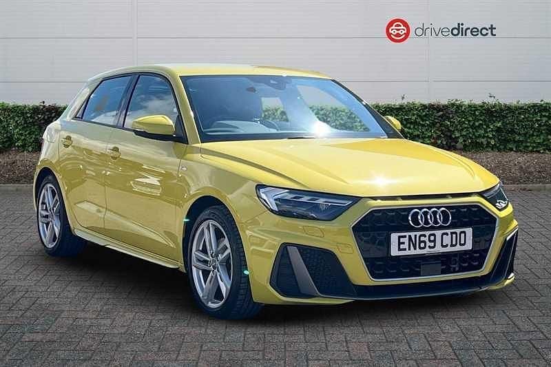 Used Audi A1 Sportback S-Line 116 HP (85 kW) 2020 Yellow Hatchback