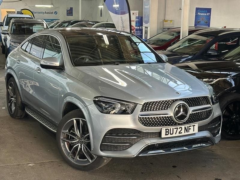 Silver Used 2022 Mercedes GLE350 AMG line Coupe | £54,995 (Fair price) - Image 1/3