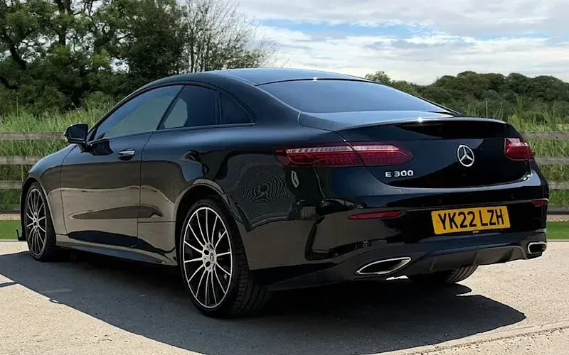 Used Mercedes E300 AMG line 258 HP (189 kW) 2022 Black Coupe