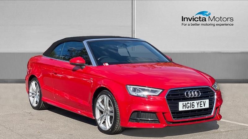 Red Used 2016 Audi A3 Cabriolet S-Line Cabriolet | £12,500 (Good price) - Image 1/4