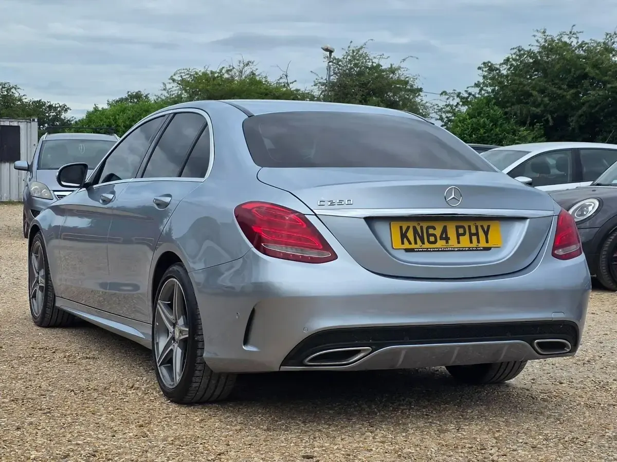 Used Mercedes C250 AMG line 204 HP (150 kW) 2014 Silver Sedan