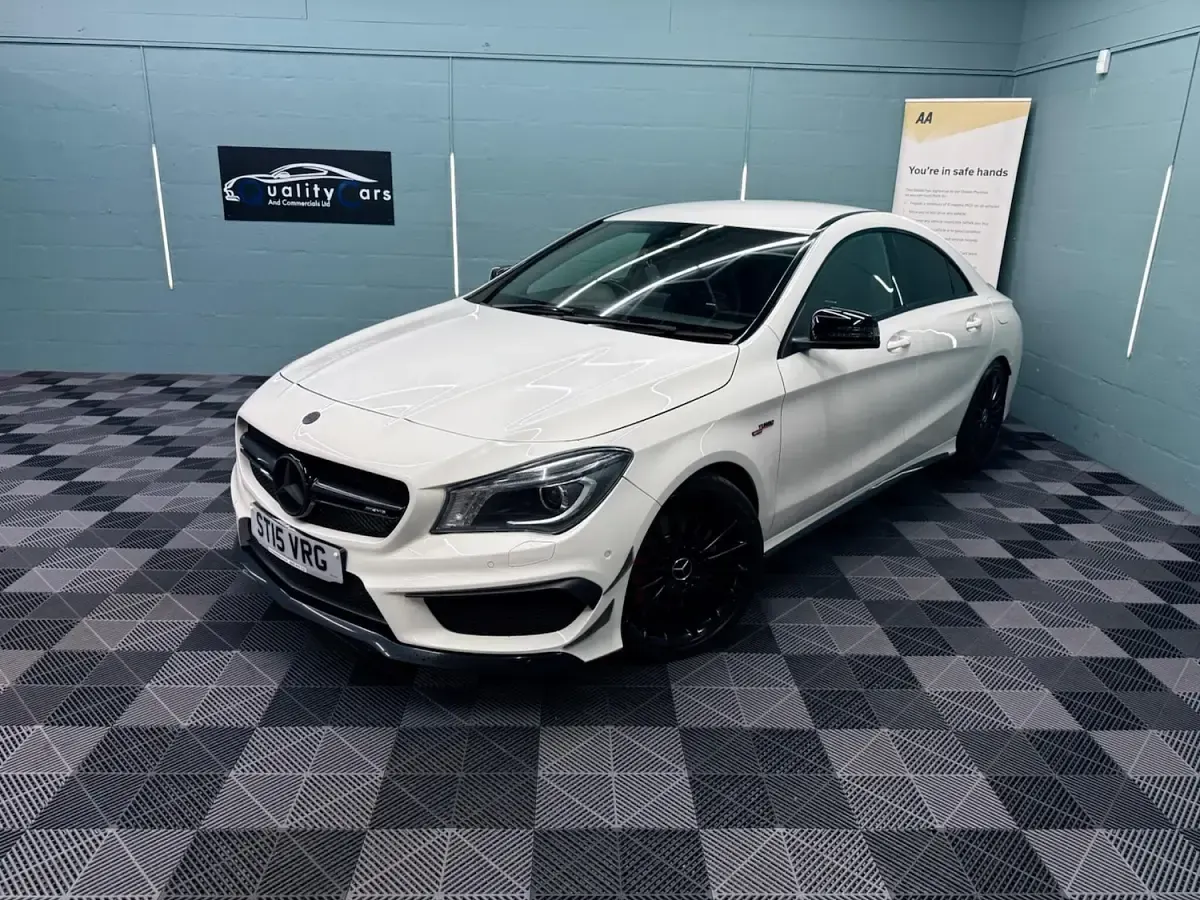 Used Mercedes CLA45 AMG AMG 360 HP (264 kW) 2015 White Coupe