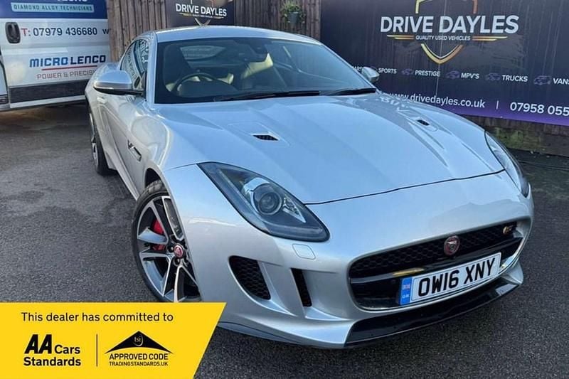 Silver Used 2016 Jaguar F-Type Supercharged Coupe | £21,999 (Fair price) - Image 1/1