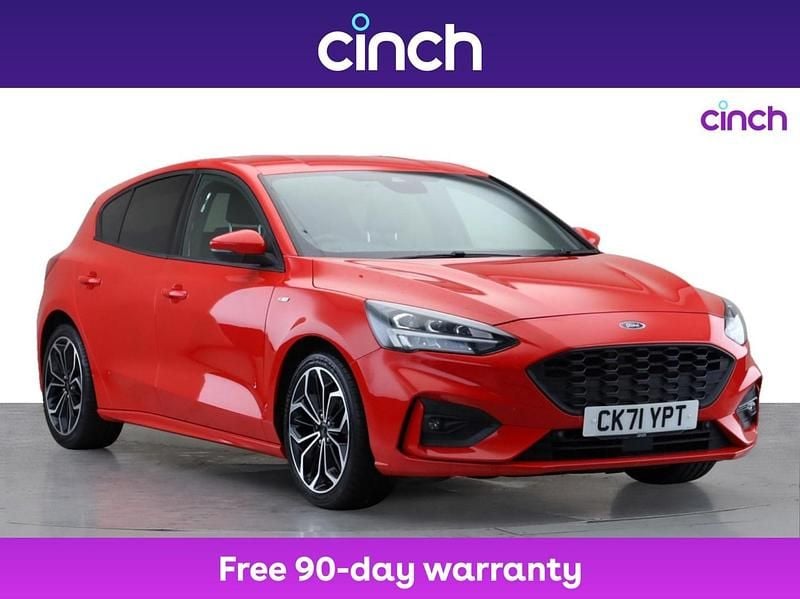 Red Used 2022 Ford Focus ST-Line X Hatchback | £13,349 (Good price) - Image 1/3