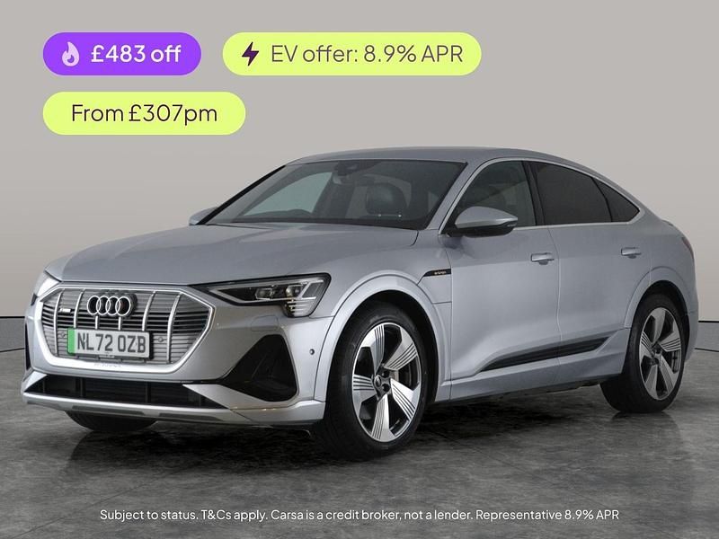 Silver Used 2022 Audi e-tron S-Line SUV | £21,459 (Good price) - Image 1/2
