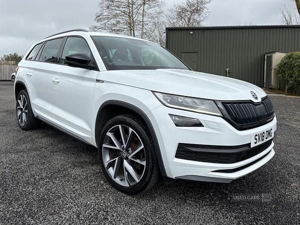 Used Skoda Kodiaq SportLine 190 HP (139 kW) 2018 White SUV