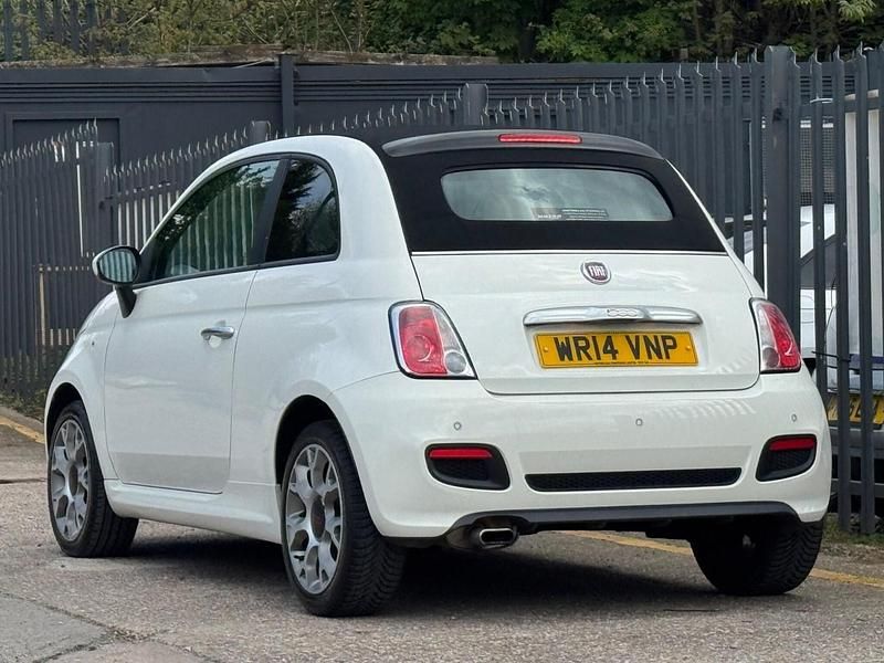 Used Fiat 500 S 69 HP (50 kW) 2014 White Cabriolet