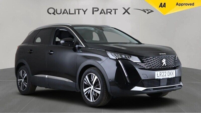 Black Used 2022 Peugeot 3008 Allure Premium Hatchback | £15,680 (Good price) - Image 1/4