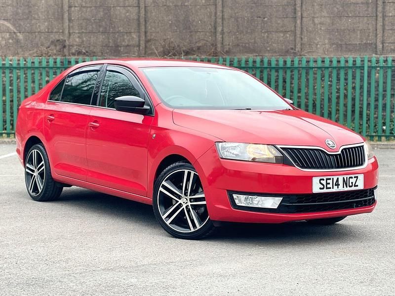 Red Used 2014 Skoda Rapid Sport Hatchback | £4,695 (Fair price) - Image 1/4