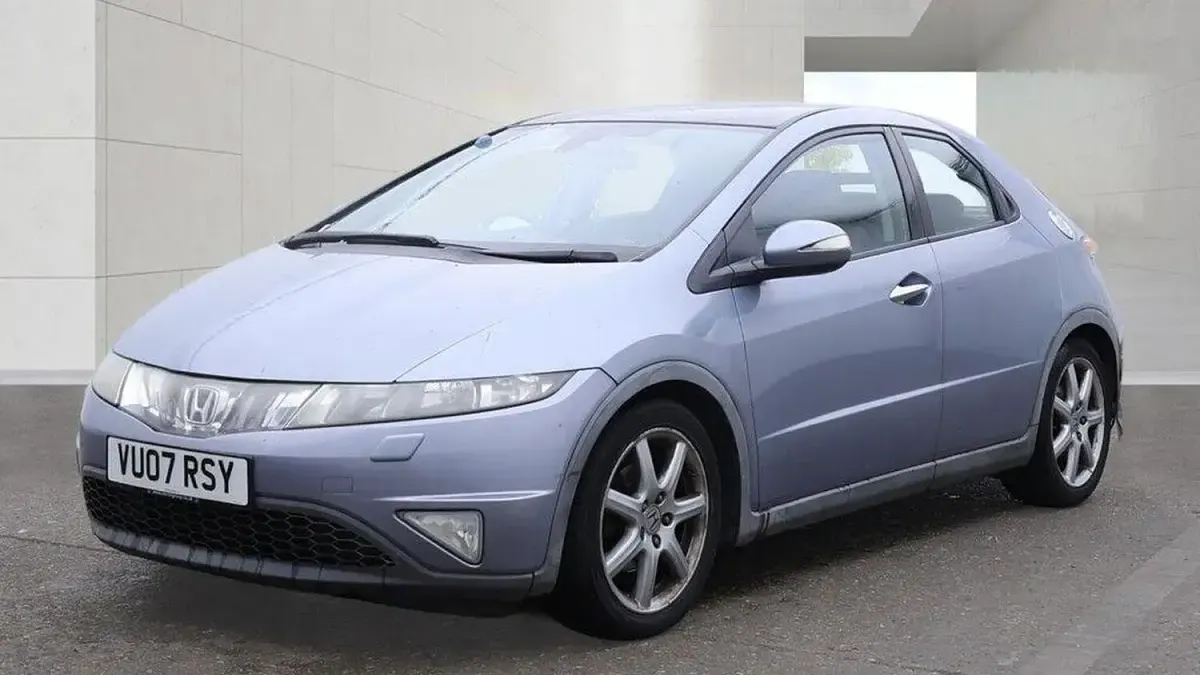 Used Honda Civic EX 2007 Blue Hatchback