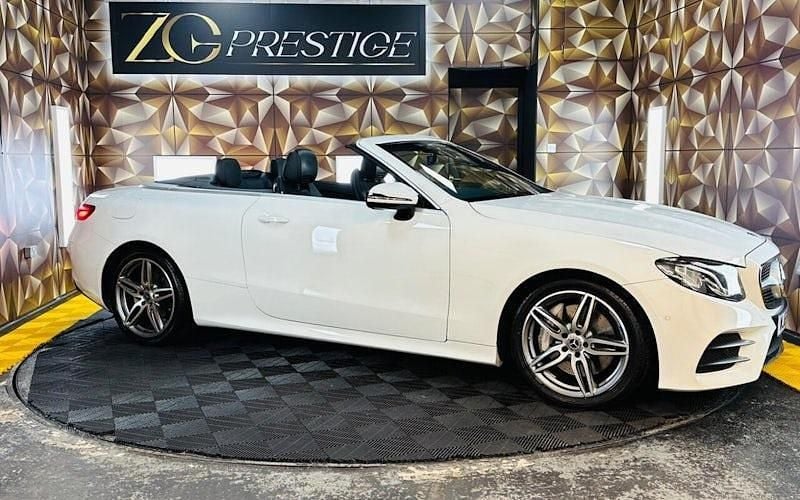 Used Mercedes E300 AMG line 245 HP (180 kW) 2019 White Cabriolet