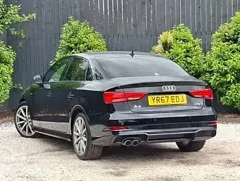 Used Audi A3 Black Edition 150 HP (110 kW) 2017 Black Sedan
