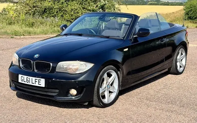 Used BMW 120 Cabriolet Sport Line 170 HP (125 kW) 2011 Black Cabriolet