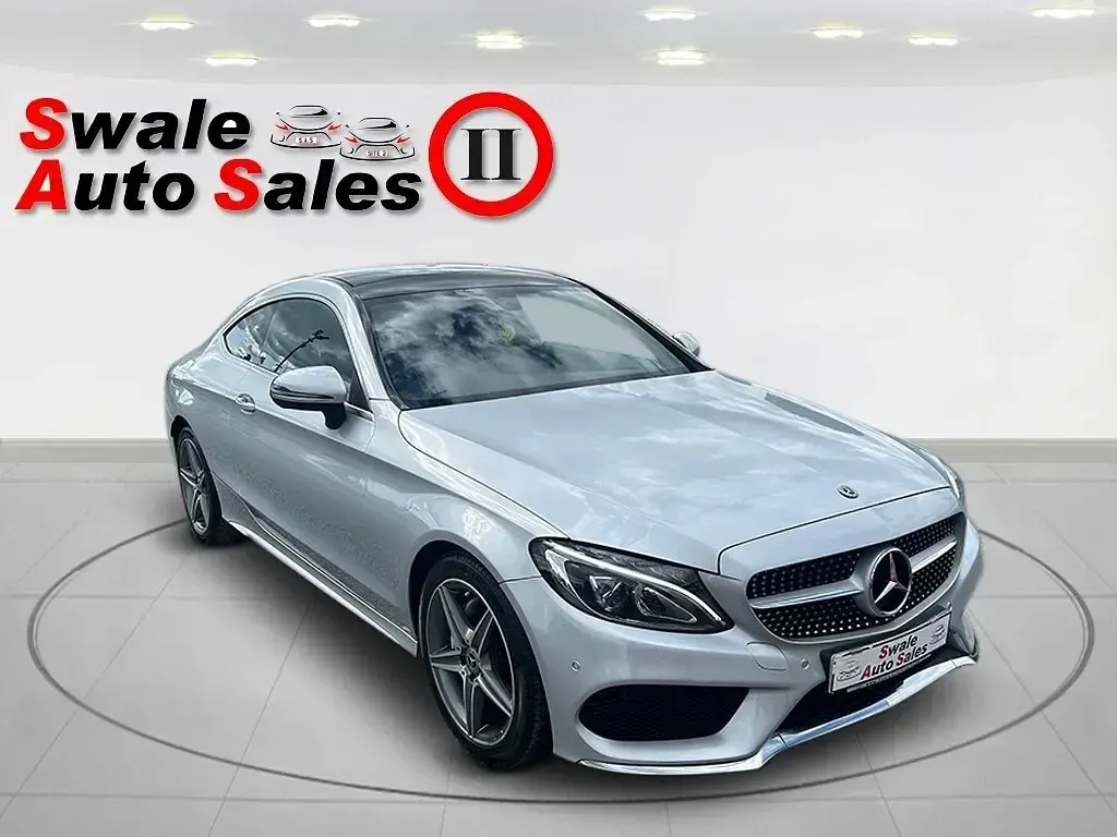 Usado Mercedes C220 AMG line 170 HP (125 kW) 2017 Prateado Coupé