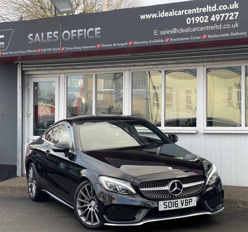 Black Used 2016 Mercedes C220 AMG line Coupe | £13,495 (Fair price) - Image 1/4