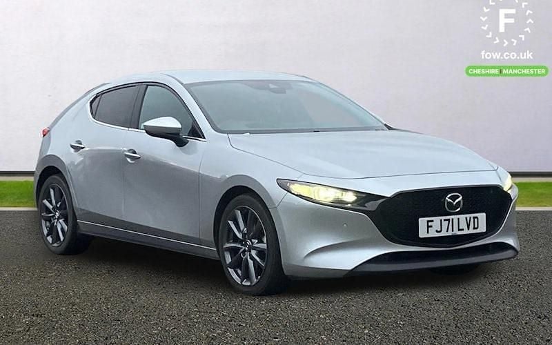 Silver Used 2021 Mazda 3 Inclusive Hatchback | £13,099 (Fair price) - Image 1/3