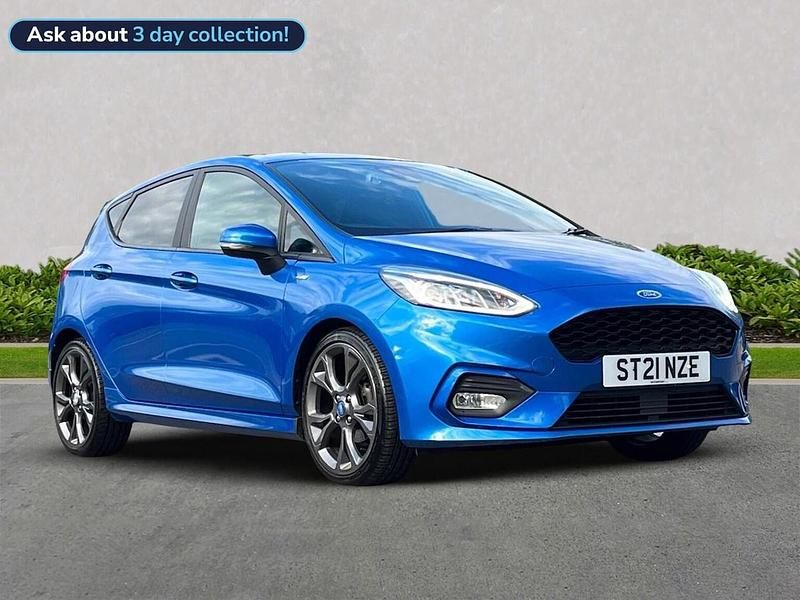 Blue Used 2021 Ford Fiesta ST-Line X Hatchback | £10,949 (Fair price) - Image 1/4