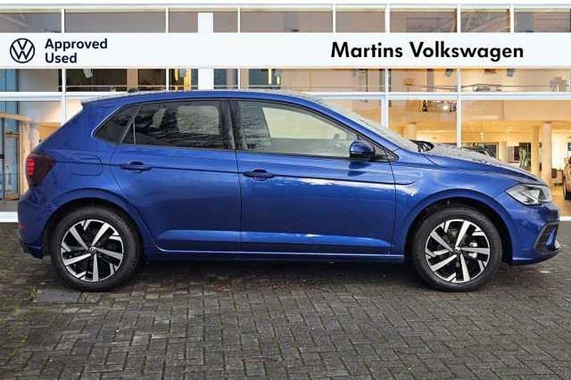 Used VW Polo Match 95 HP (69 kW) 2025 Blue Hatchback