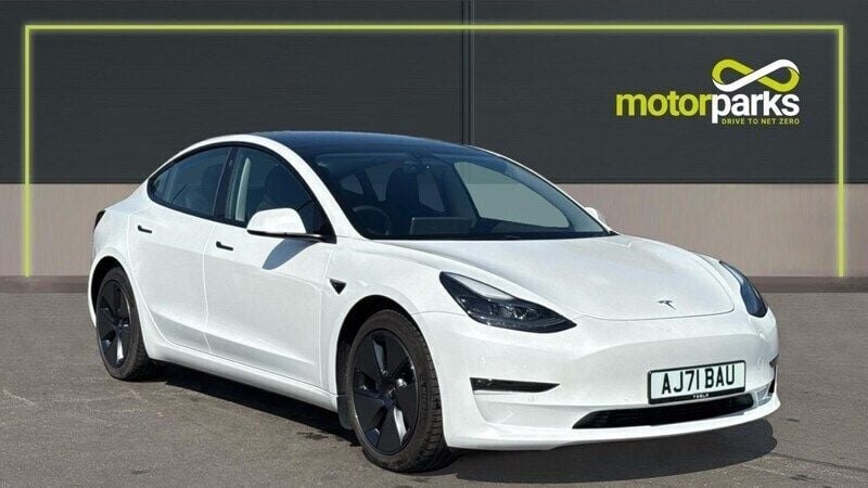 Pearl white multicoat Used 2021 Tesla Model 3 Long Range Sedan | £20,000 (Fair price) - Image 1/4