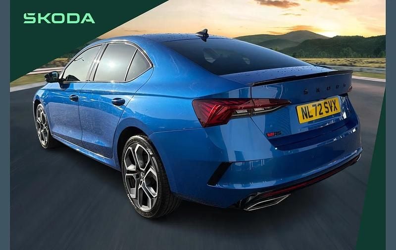 Used Skoda Octavia vRS 241 HP (177 kW) 2022 Blue Hatchback