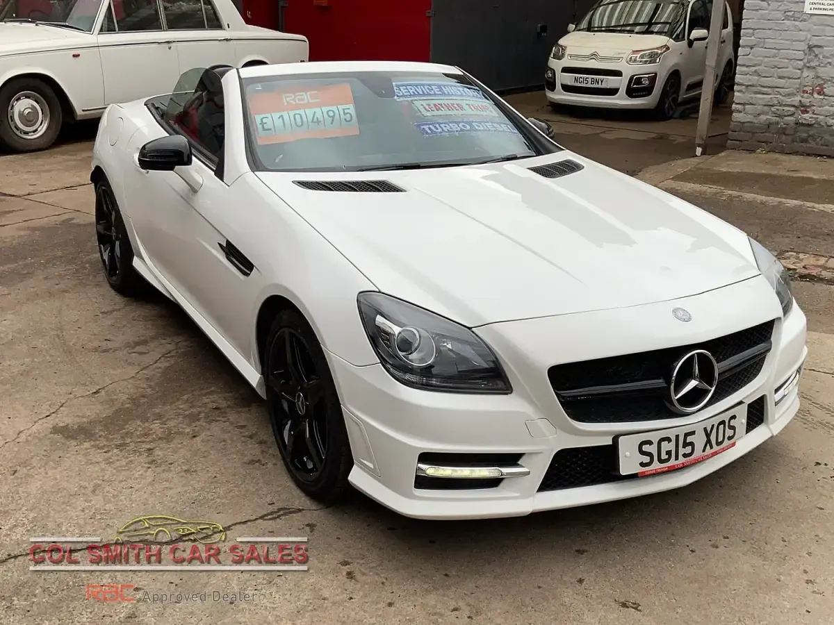 Used Mercedes SLK250 AMG 204 HP (150 kW) 2015 White Cabriolet