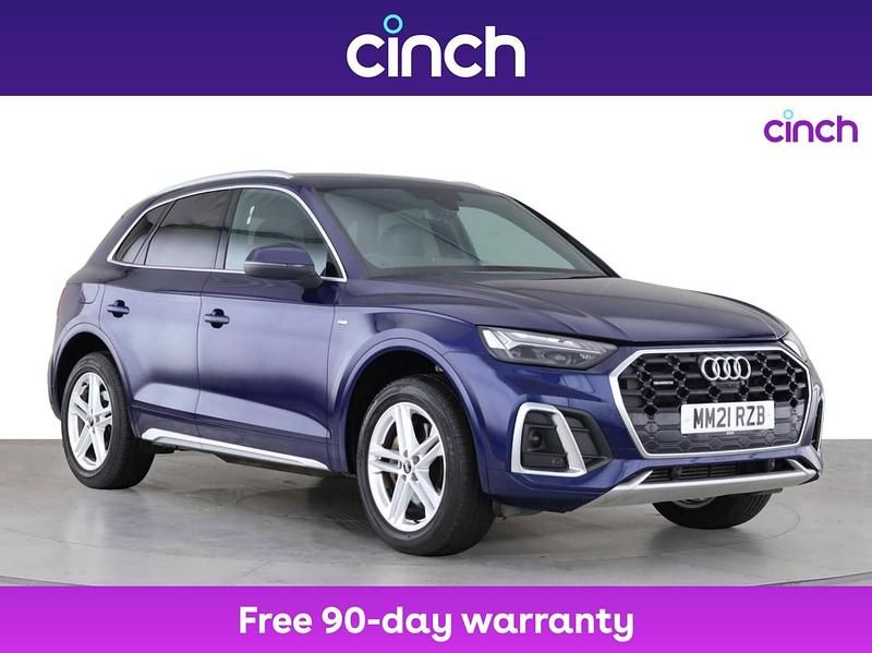 Blue Used 2021 Audi Q5 S-Line SUV | £22,849 (Fair price) - Image 1/3