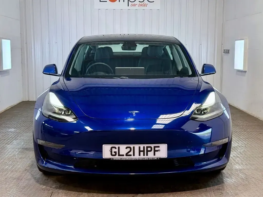 Used Tesla Model 3 Long Range AWD 366 kW (498 HP) 2021 Blue Sedan