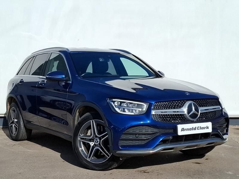 Used Mercedes GLC300 AMG line 258 HP (189 kW) 2019 Blue SUV