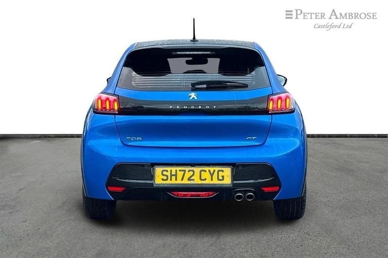 Usado Peugeot 208 Premium 129 HP (94 kW) 2022 Azul Citadino