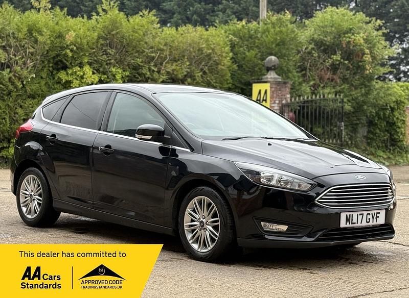 Black Used 2017 Ford Focus Zetec Hatchback | £5,490 (Good price) - Image 1/2