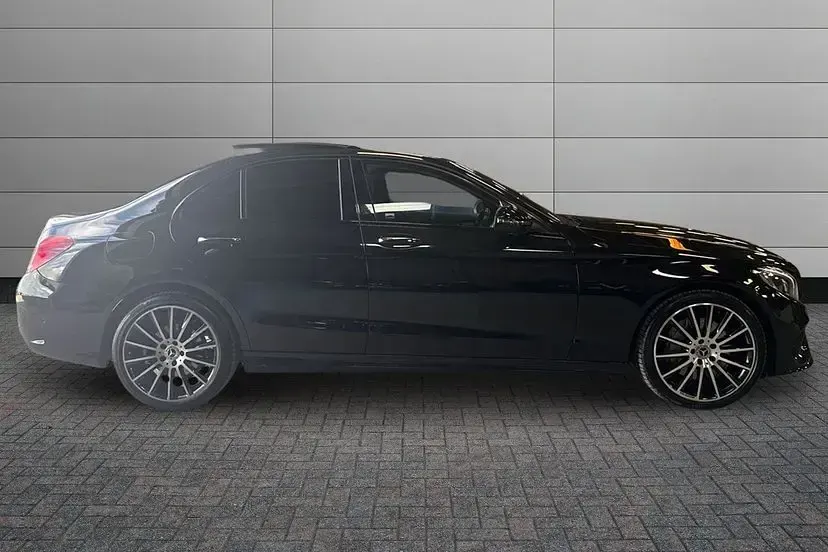 Used Mercedes C250 AMG line 201 HP (147 kW) 2018 Black Sedan