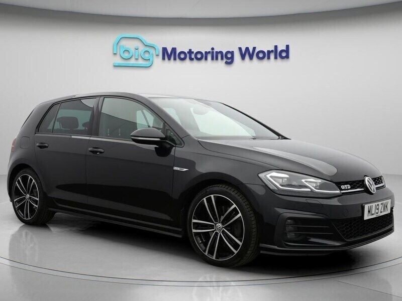 Black Used 2019 VW Golf VII GTD Hatchback | £17,100 (Good price) - Image 1/4