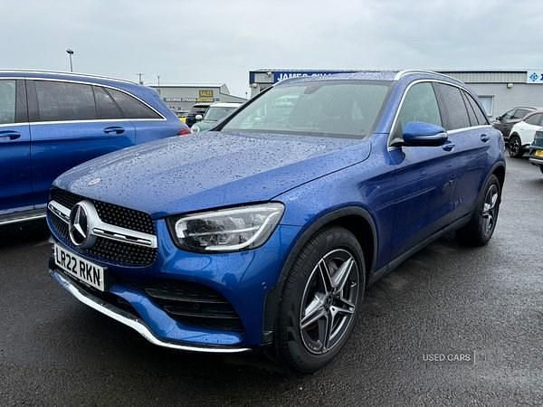 Blue Used 2022 Mercedes GLC220 AMG line Estate | £30,495 (A bit pricey) - Image 1/4