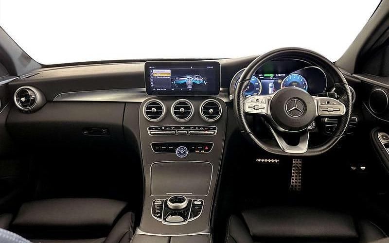 Used Mercedes C300e AMG line 320 HP (235 kW) 2021 Black Estate