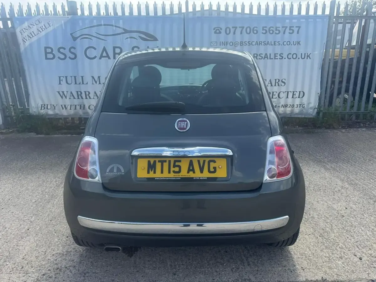 Used Fiat 500 Lounge 69 HP (50 kW) 2015 Grey Hatchback