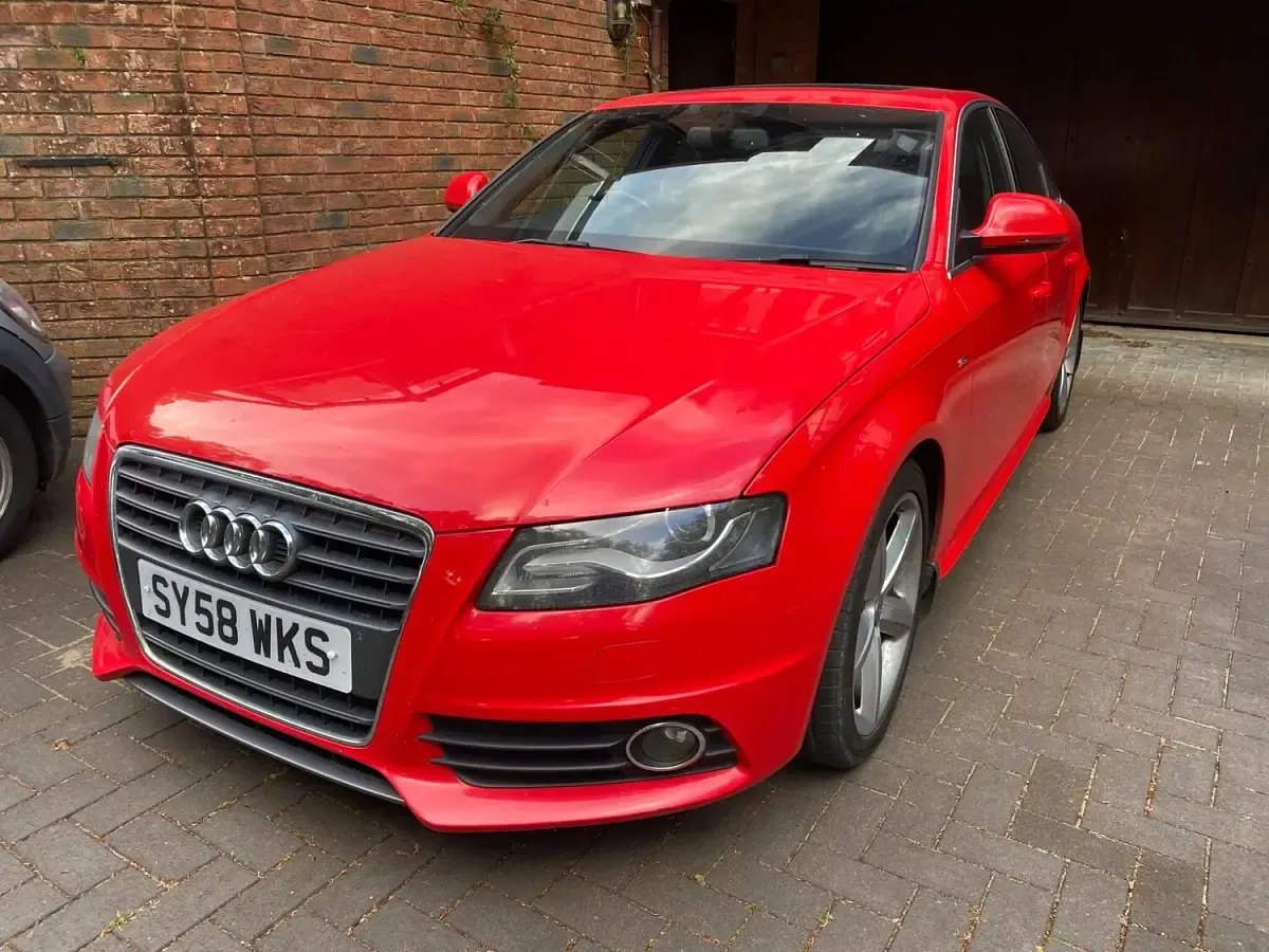 Used Audi A4 S-Line 160 HP (117 kW) 2008 Red Sedan