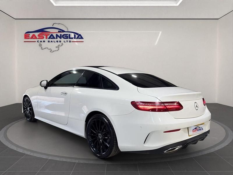 Used Mercedes E220 AMG Line Premium 194 HP (142 kW) 2018 White Coupe